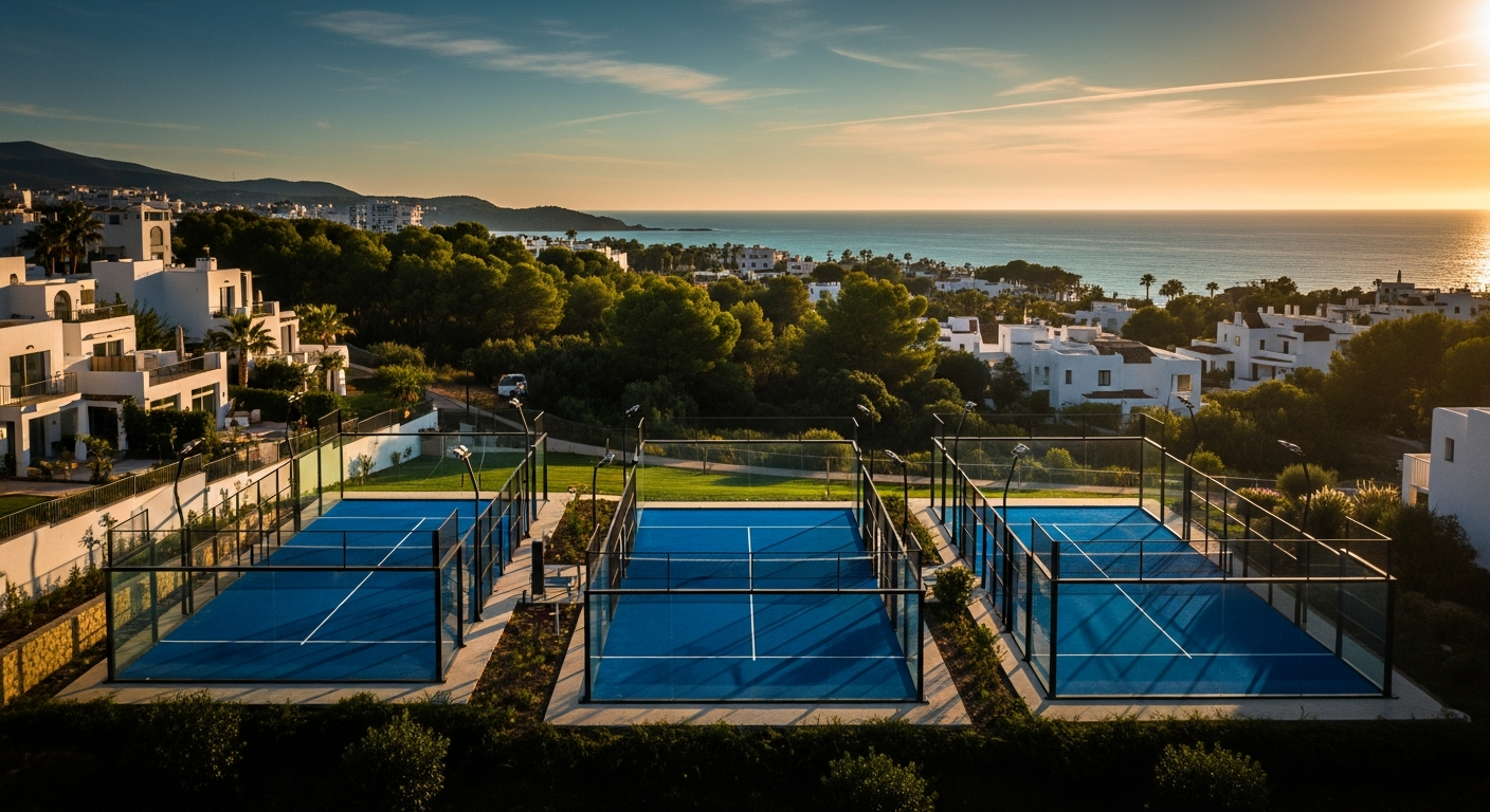 Premium Padel Courts Aerial