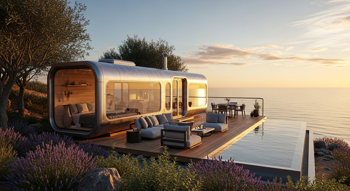 Futuristische Space Capsule Tiny Houses Nordzypern